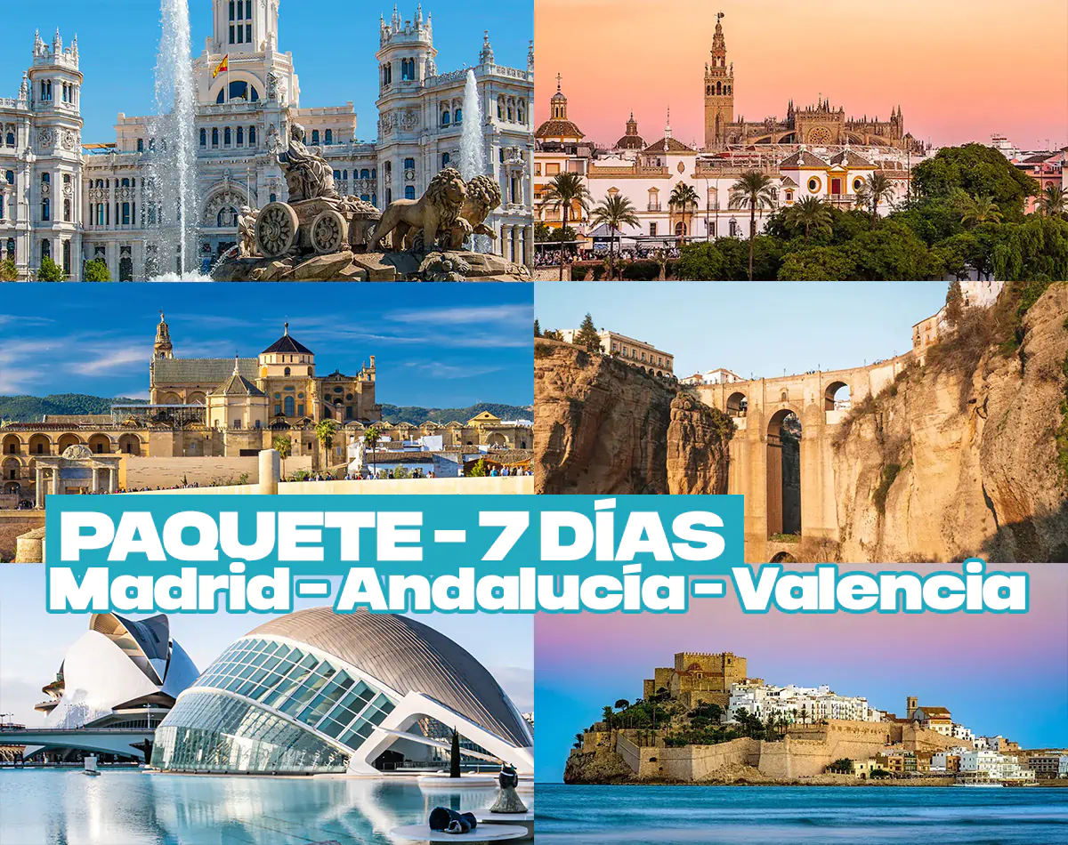 Madrid + Sevilla + Valencia · 7 días